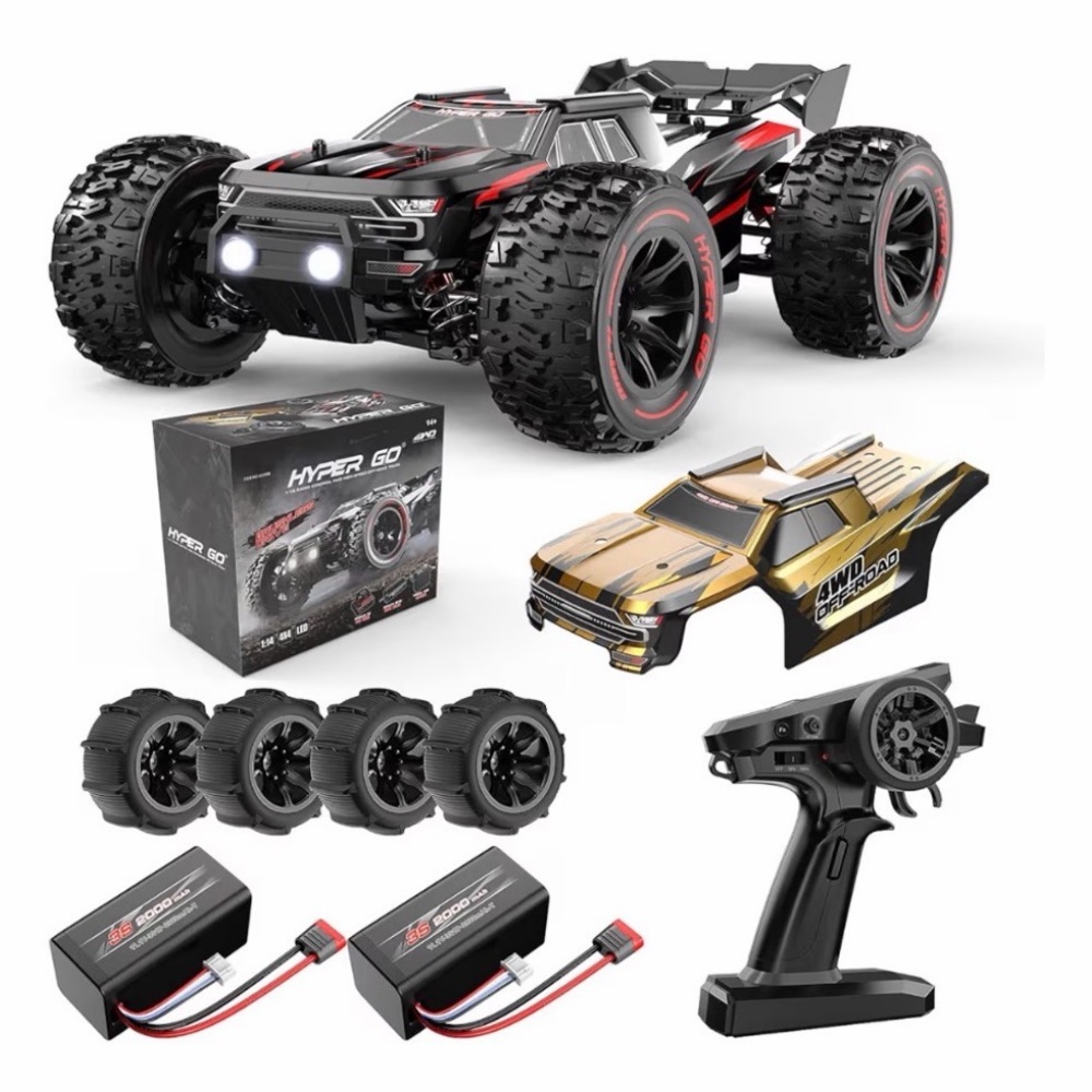 Black and Red RC Car with Accessories